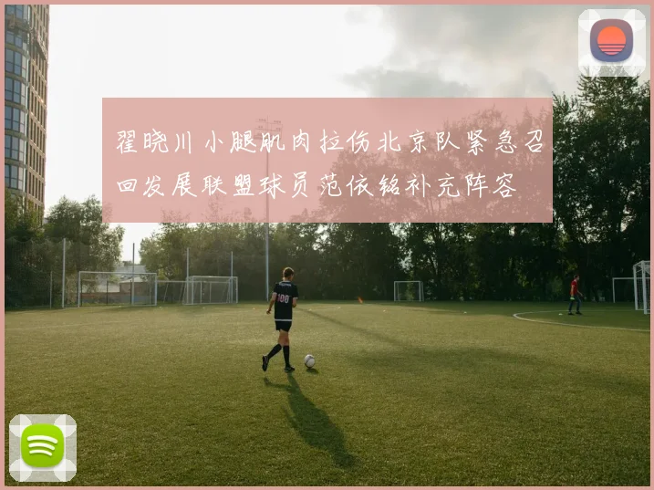翟晓川小腿肌肉拉伤北京队紧急召回发展联盟球员范依铭补充阵容